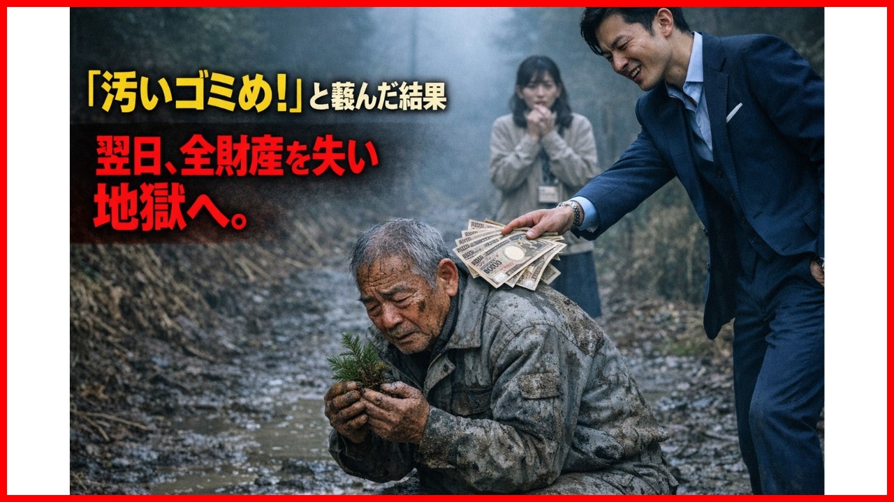 【感動する話】エリートに蔑まれたゴミ拾い老人の正体…一晩で数十億の会社を買い取った「生ける神」の正体に全社員が腰を抜かす！