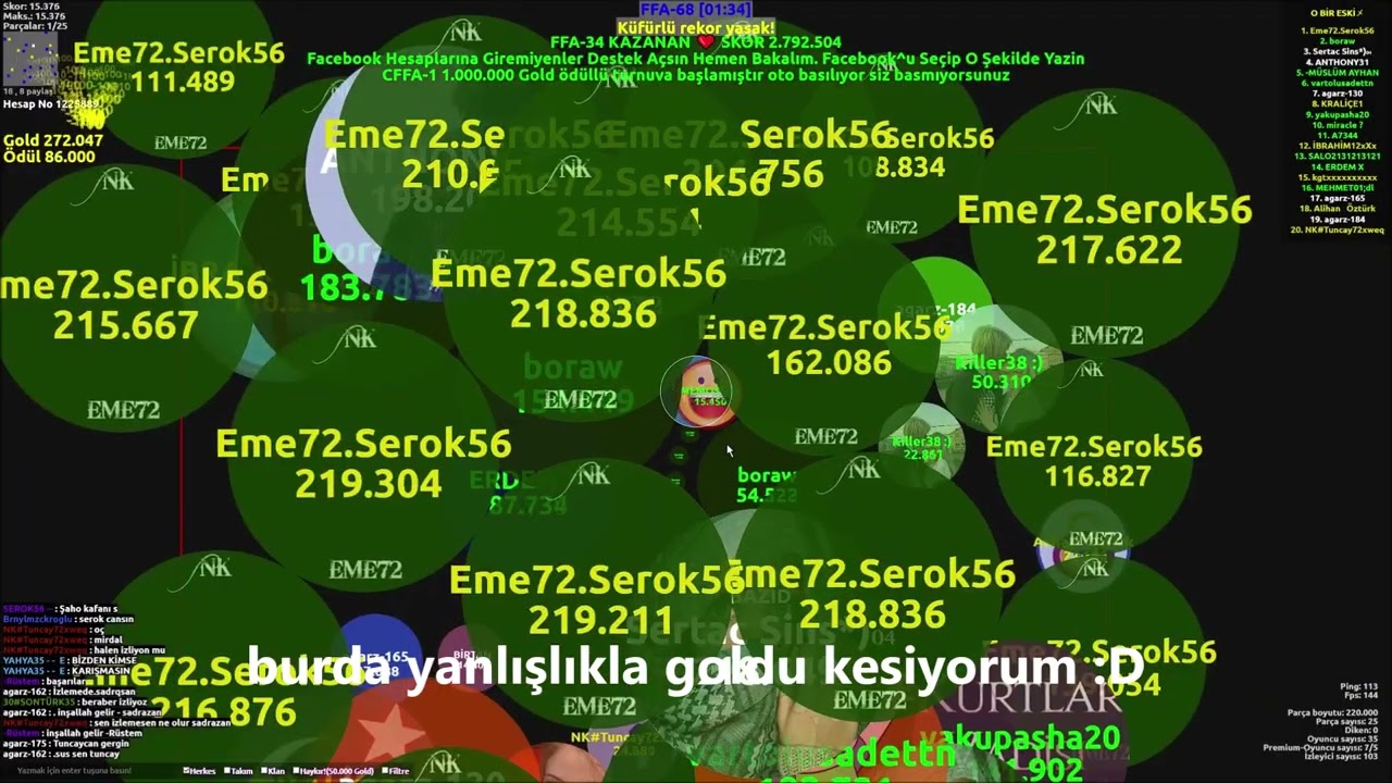 AGARZ | FFA 68 REKOR! Eme72.Serok56 5.471.752 SKOR!