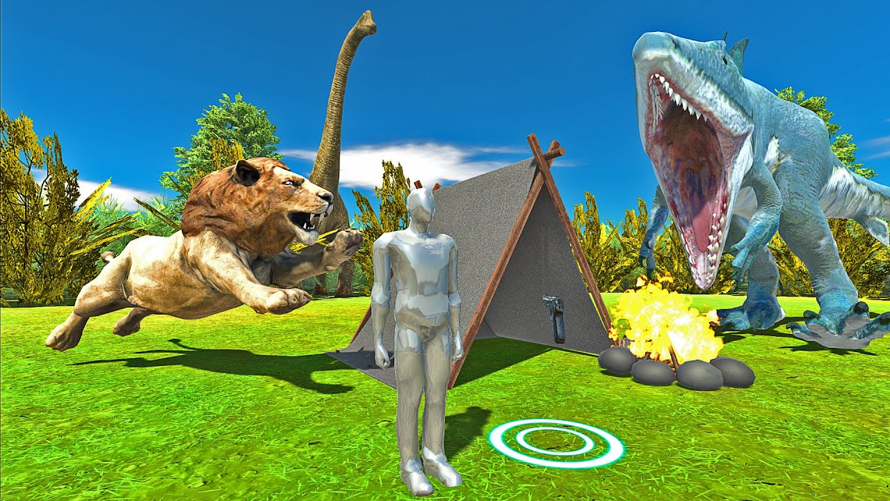 Camping In The Wilderness. How To Fight Wild Animals - Animal Revolt Battle Simulator