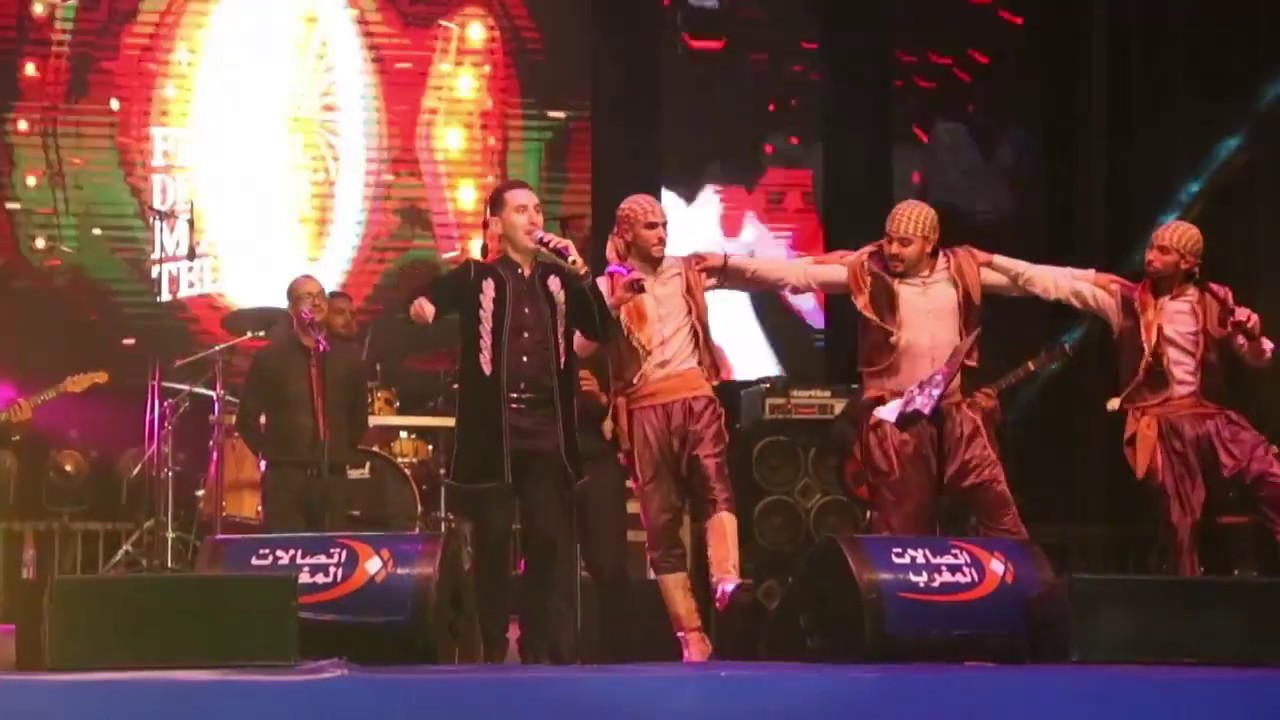 Hassan tetouani مهرجان إتصالات المغرب مرتيل .رفقة فرقة الدبكة اللبنانية  حسن التطواني