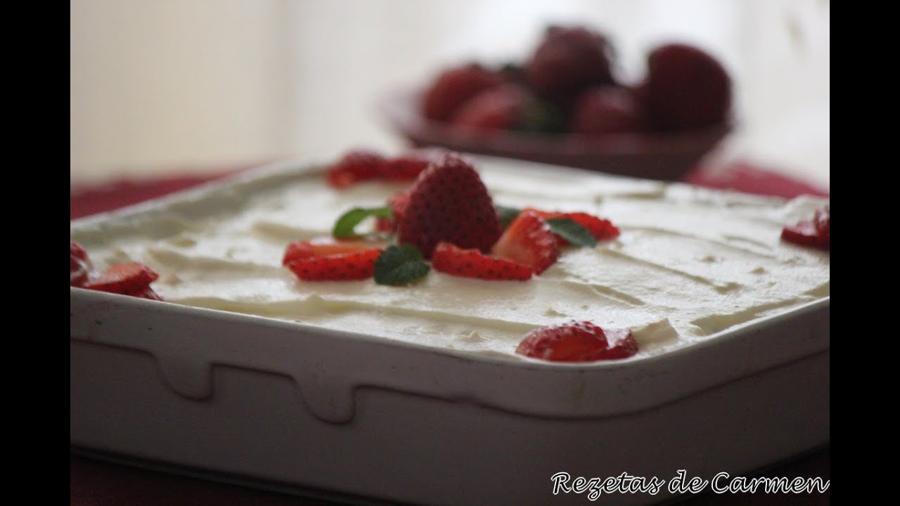 Tiramisú de fresas / tiramisú alle fragole- Rezetas de Carmen