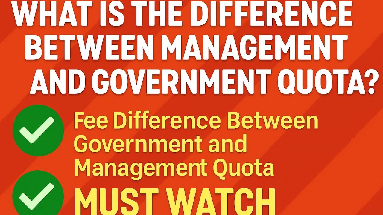 Govt and management quota ?? Direct admission possible in ppmet ? Fee difference ?? Ppmet 2025 |