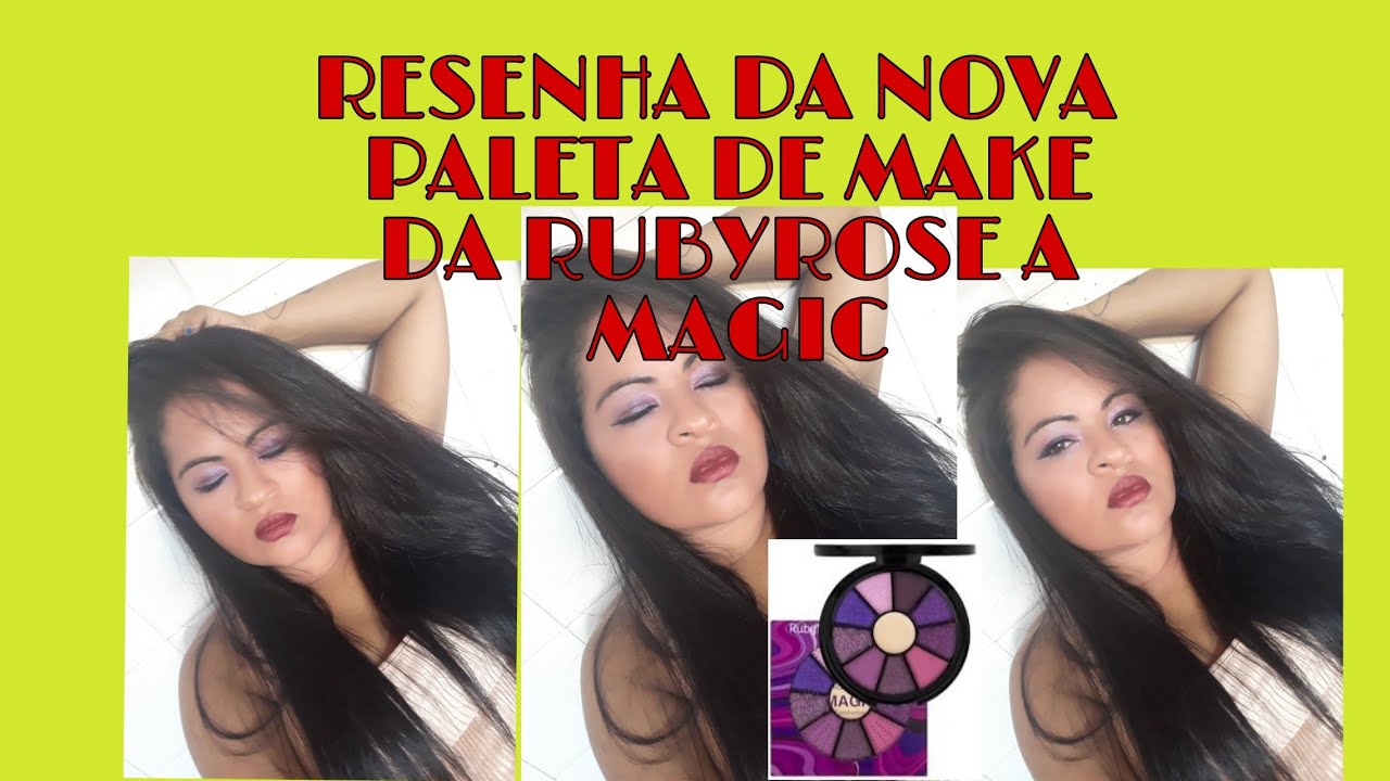 RESENHA DA PALETA DE SOMBRAS DO NOVO LAN&Ccedil;AMENTO  DA RUBYROSEOFICIAL #RUBYROSE