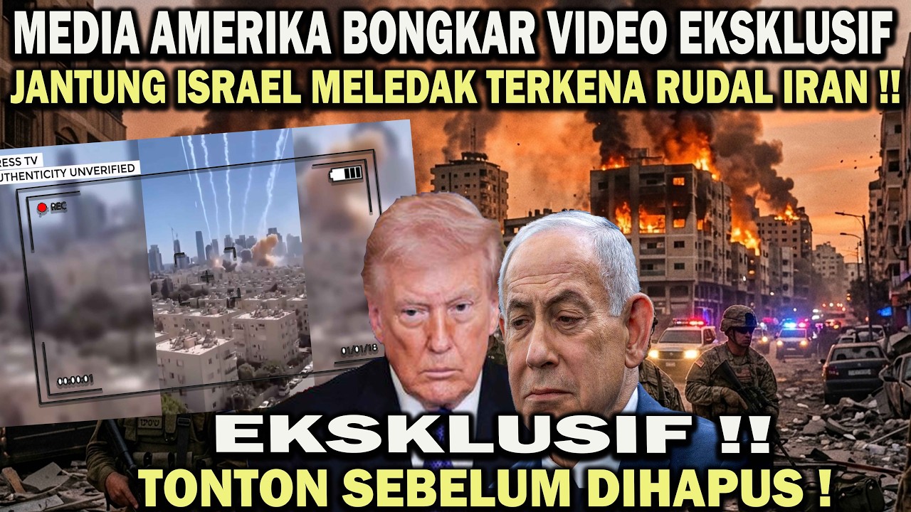 MEDIA AMERIKA BONGKAR VIDEO EKSKLUSIF ISRAEL MELEDAK TERKENA RUDAL IRAN❗️TRUMP & ISRAEL TERKEJUT !