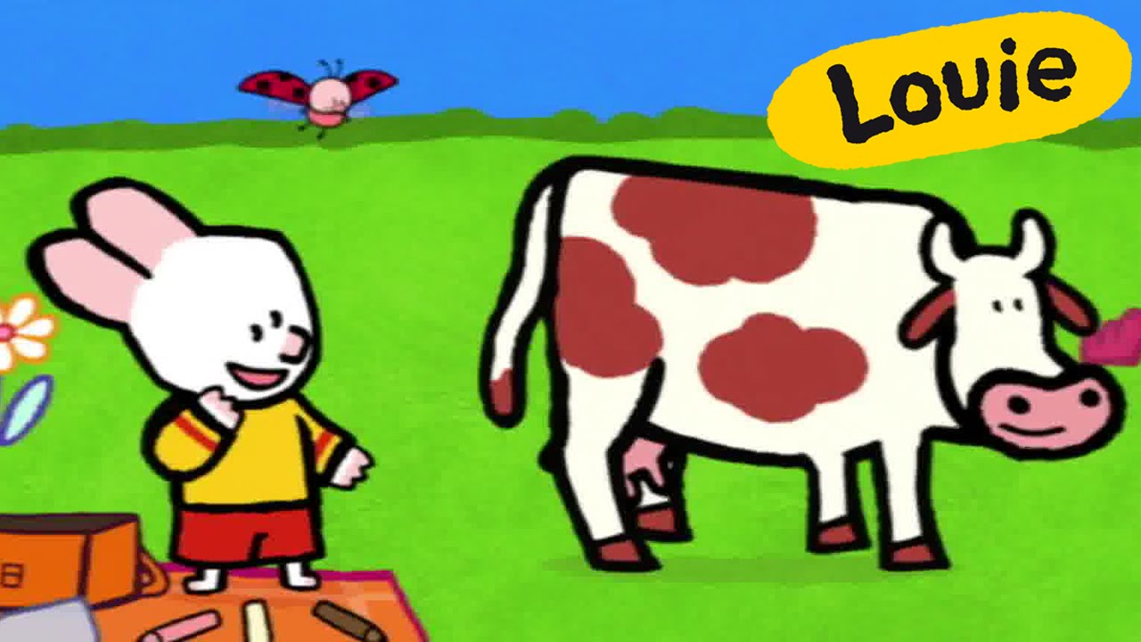 Novo canal! @LouiePortugues Inscreva-se! Louie, desenhe uma Vaca | Para crianças