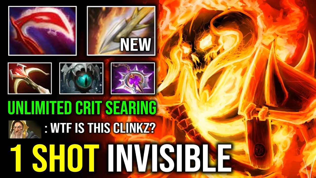 NEW 7.40 Rework Clinkz 1 Shot Invisible Gank Max Desolator Unlimited Crit Raining Arrow Dota 2