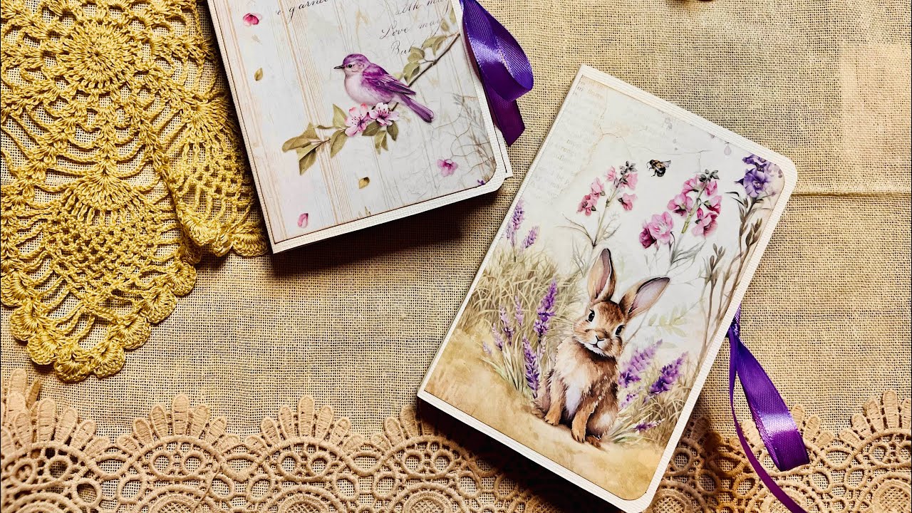 Mini card box with Lavender by Stamperia 