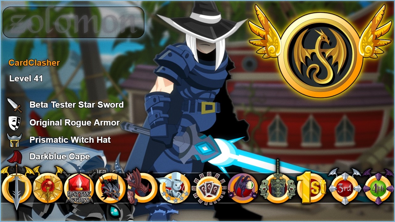 [AQW]  2008 Beta & Founder Account with 3 Ultra-Rare HeroMarts! ⭐ (Showcase) ✅