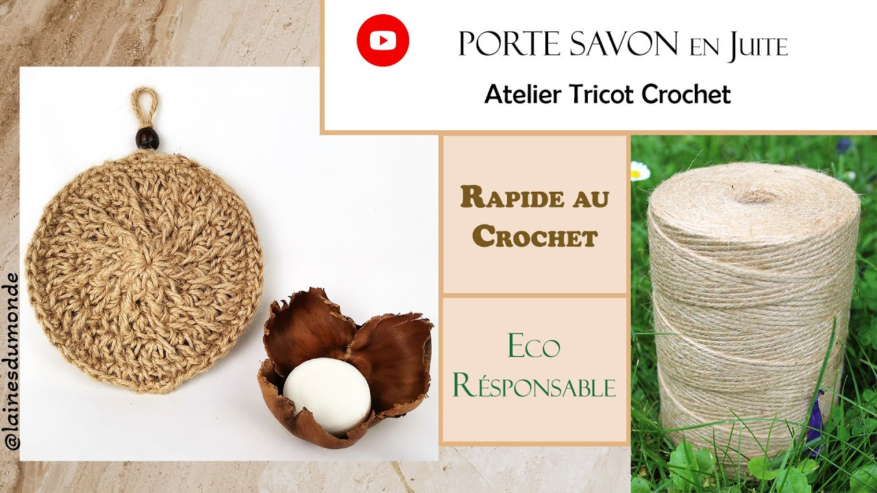 Faire PORTE SAVON au crochet pour débutants 😍 Tuto Pas à Pas 🎨😍