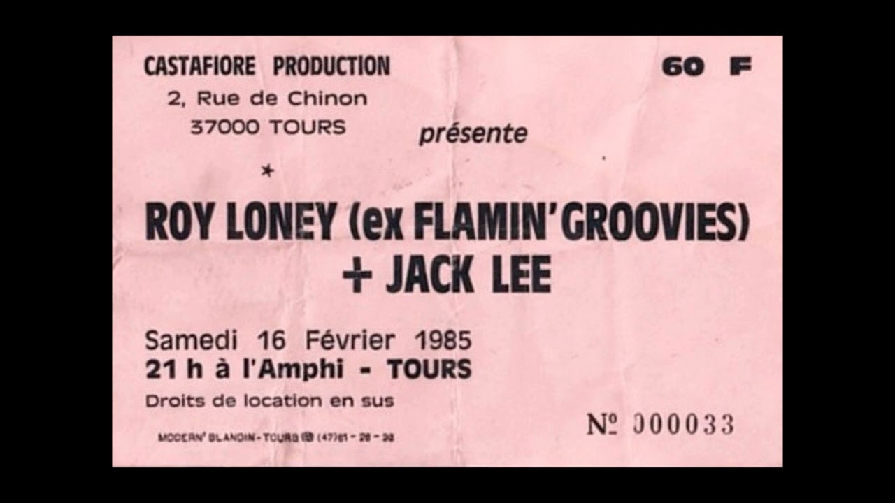 Roy Loney (Flamin' Groovies) Live Tours 1985 (audio only)