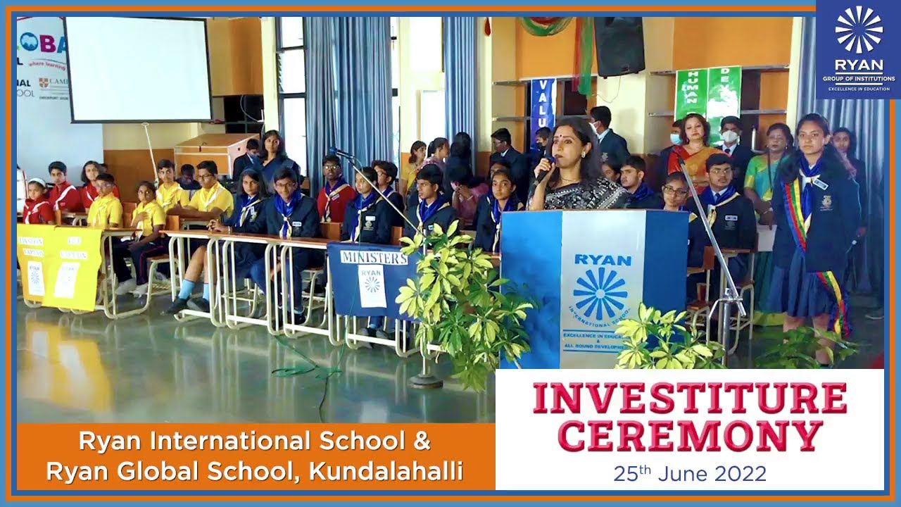 Investiture Ceremony at Ryan International School & Ryan Global School, Kundalahalli, Bengaluru