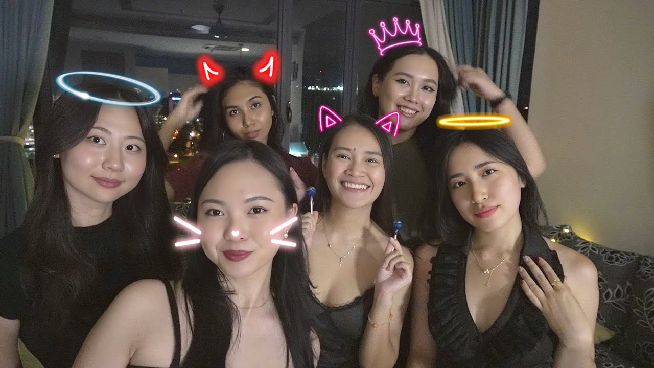 ASMR with my girls🍸(NIGHT OUT edition, first-time ASMR)