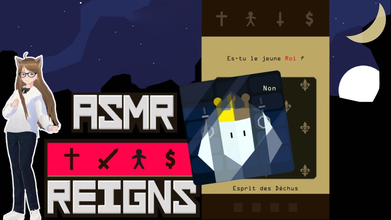ASMR FR 👑 A la (re) découverte de Reigns 💜 Les rois maudits [ Asmr Gaming ] P.1