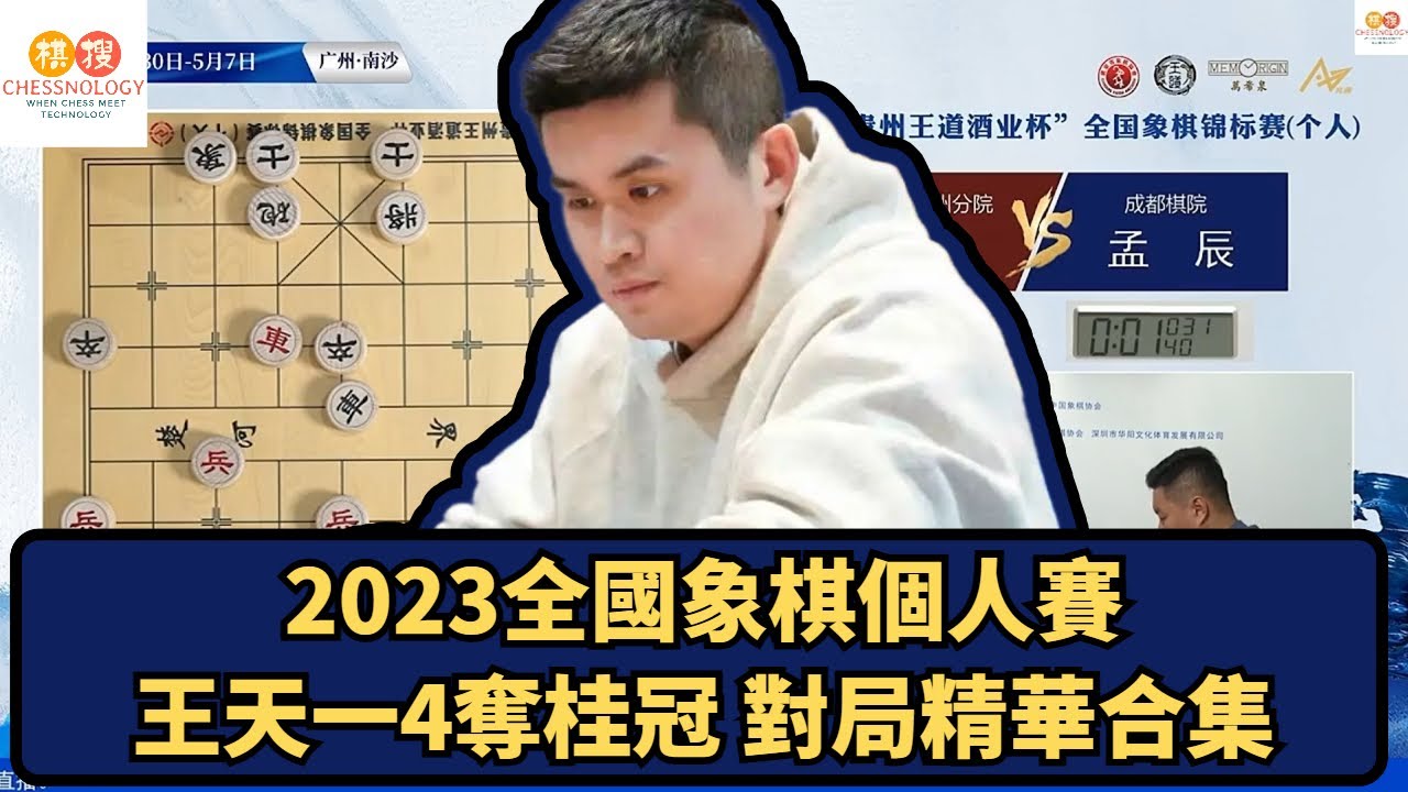 四奪全國冠軍，王天一2023全國象棋個人賽霸氣對局合集！！VS崔革︳VS汪洋︳VS孟辰