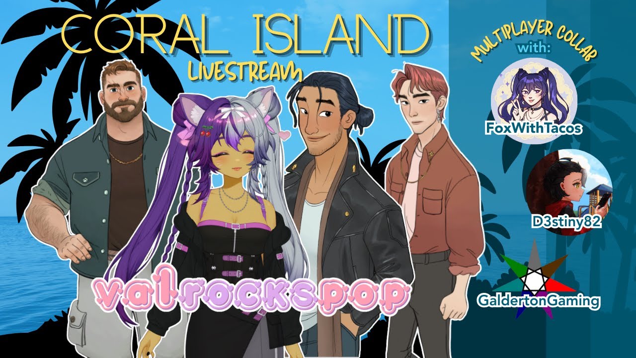 [Coral Island - vertical] ✨ Collab chaos with @FoxWithTacos @GaldertonGaming @theD3stiny82 ✨ #shorts