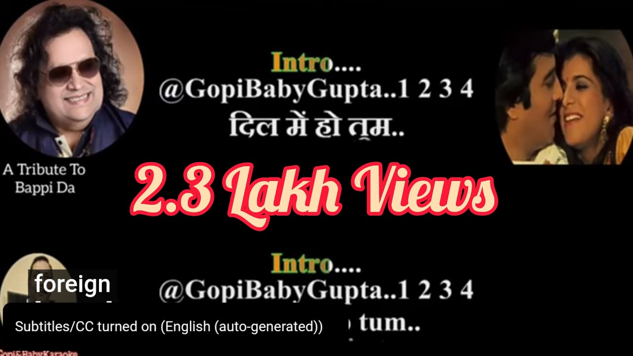 Dil Mein Ho Tum KARAOKE 🎤दिल में हो तुम काराओके Original Quality With हिंदी/ Eng Lyrics