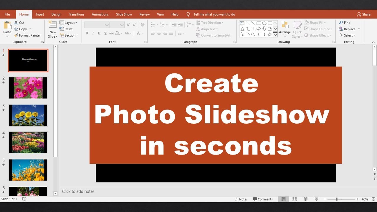 How to Make a Photo Slideshow With Music in PowerPoint - Quick & Easy!