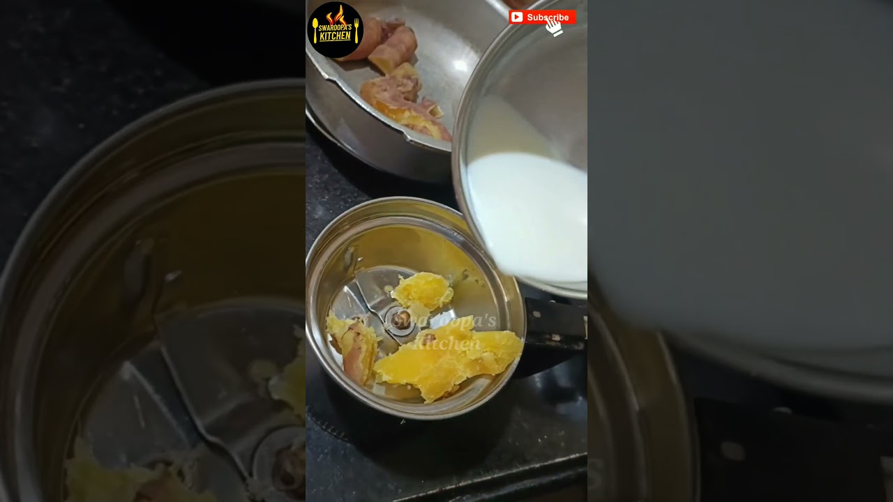 Kids Food with Chilakada dumpa and milk  |  Healthy evening snack for childern | Tasty and easy