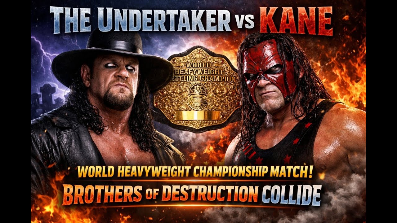 The Undertaker vs Kane – World Heavyweight Championship Match | Brothers of Destruction Collide