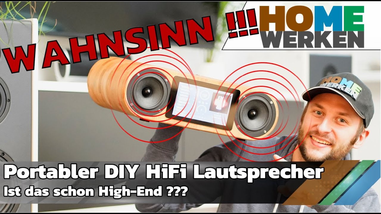 Mobile HiFi / High-End DIY Lautsprecher, Bluetooth WLAN Lautsprecher! Visaton B100 + HifiBerry AMP2