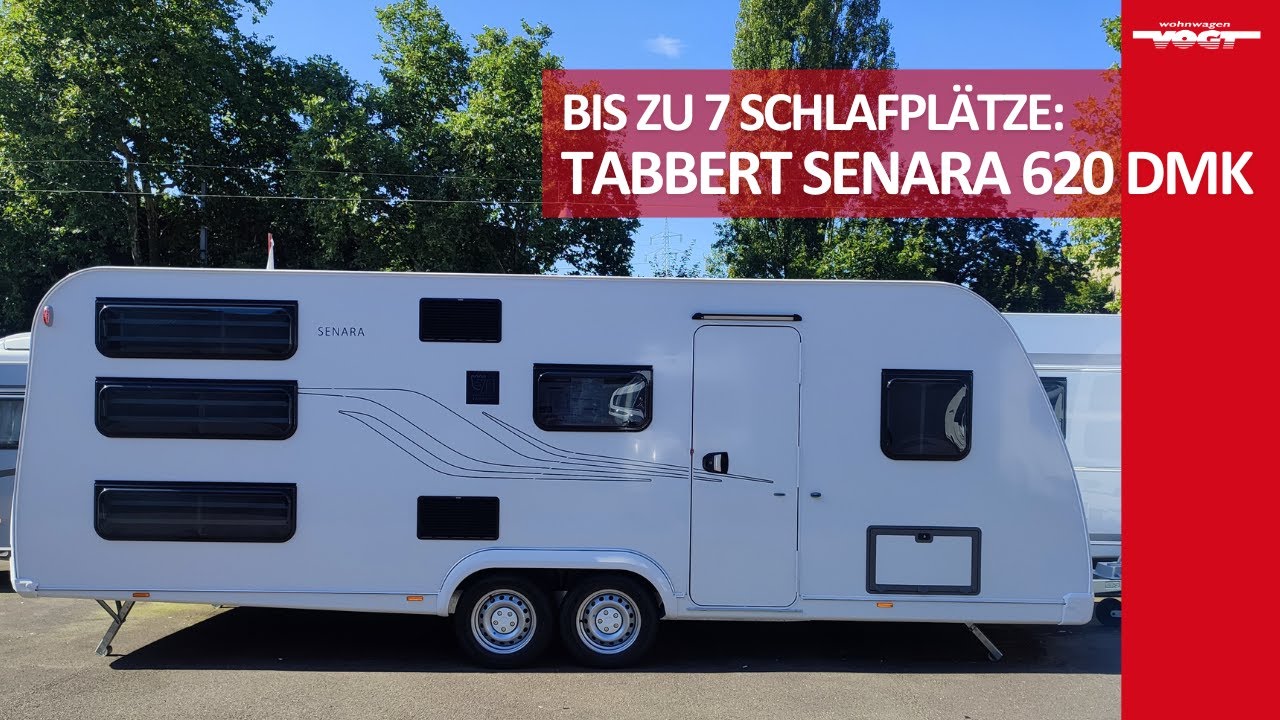 Tabbert Senara 620 DMK: Wohnwagen für eine große Familie (bis zu 7 Personen) mit 3-fach Etagenbett 😍