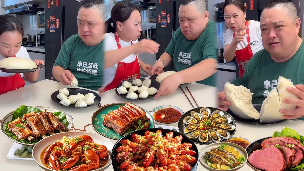 惡作劇老公：假裝饅頭是包子，蠢老公果然上當，最後只能餓肚子【胖嫂美食】