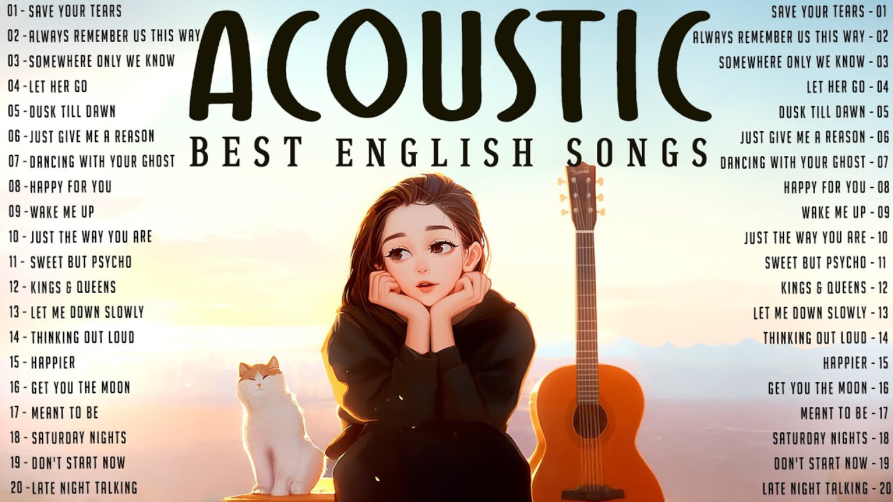 New Acoustic Songs 2025 💕 Trending English Love Songs 2025 Cover to Refresh Your Day