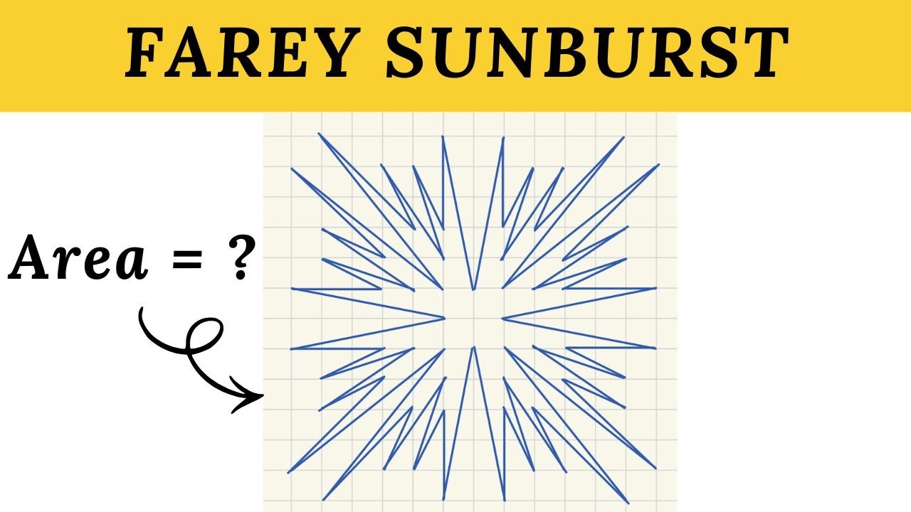 Calcola aree difficili in pochi secondi | Farey sunburst e teorema di Pick