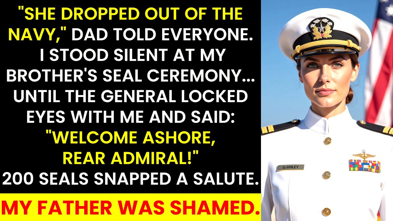 “She Dropped Out Of The Navy,” Dad Said— Until The General Looked At Me And Said “Rear Admiral”