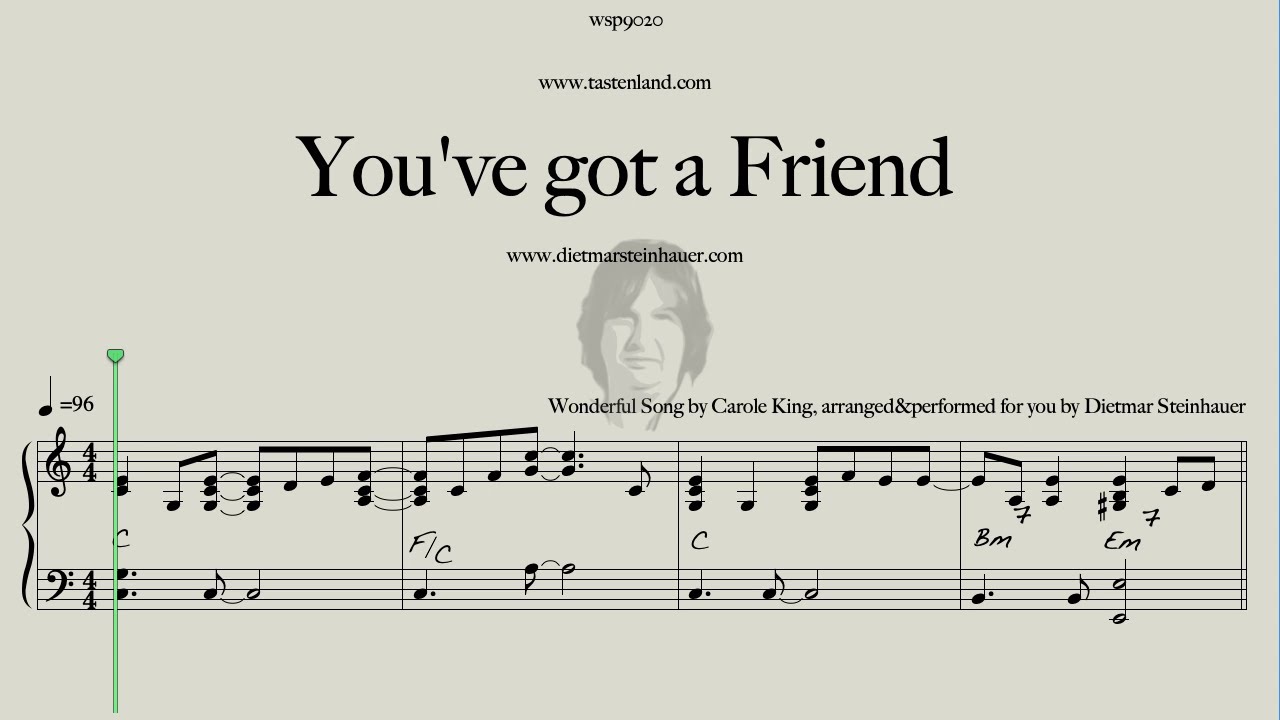 You've got a Friend  -  Easy Piano  -  Carole King