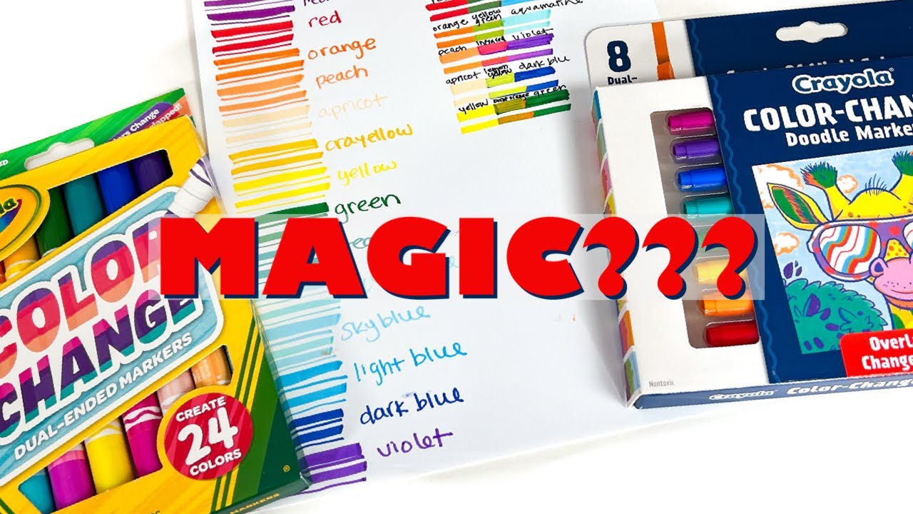 Are the Markers Magic? NEW! Crayola Color Change Markers.