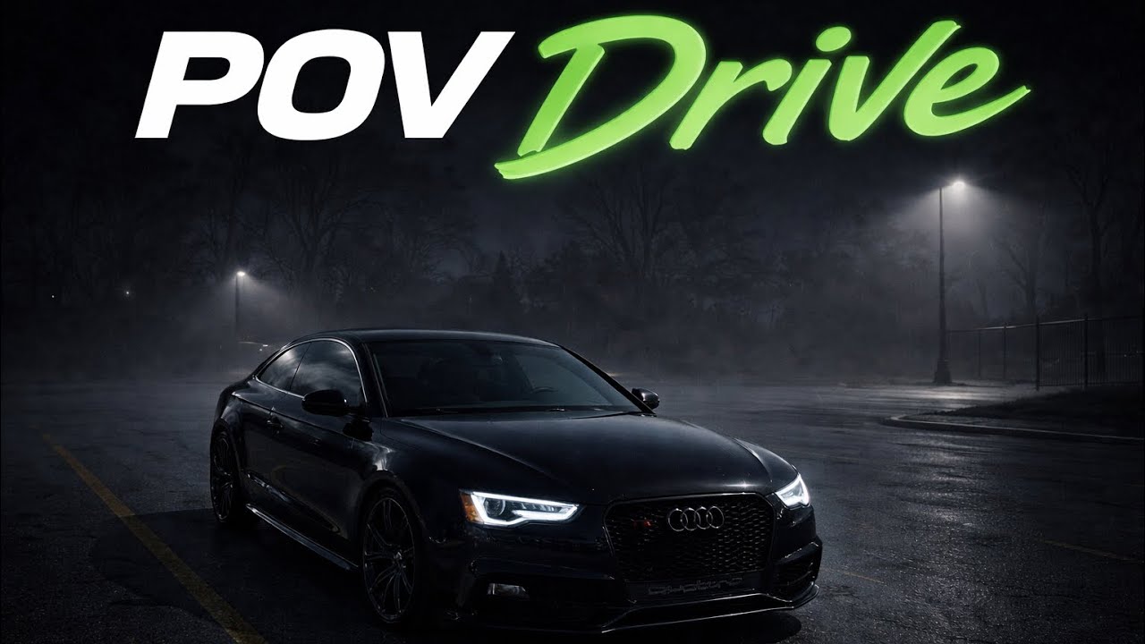 500HP Supercharged Audi | Foggy Night Drive | 4K POV 