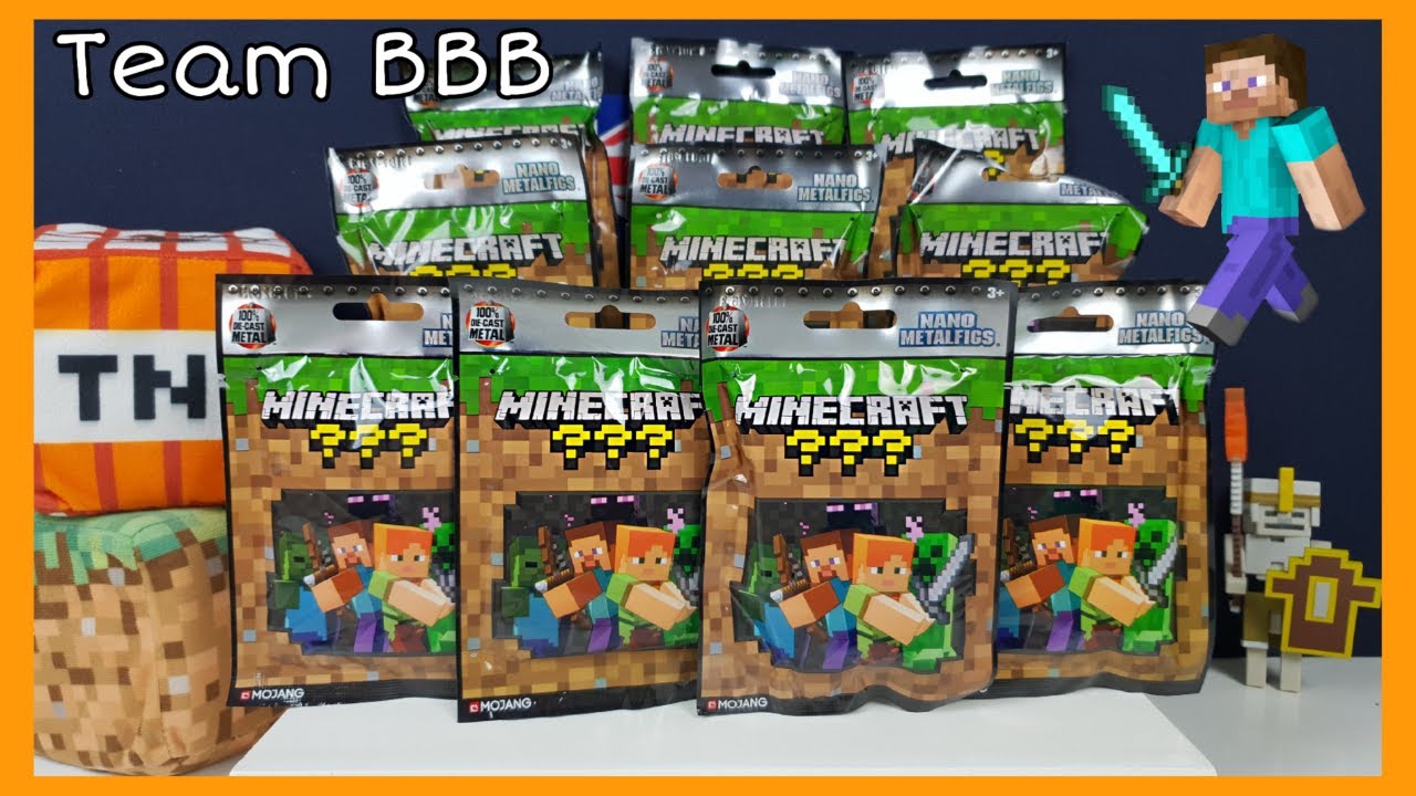 MINECRAFT NANO METALFIGS! Blind Bags RARE Found! Gamer Collectibles Mystery Metal figures