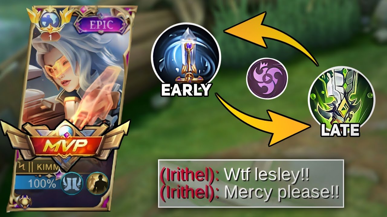 LESLEY BEST BUILD FROM EARLY TO LATE GAME WITH ASSASIN EMBLEM (Must Try)🔥 LESLEY TOP 1 GLOBAL ~MLBB