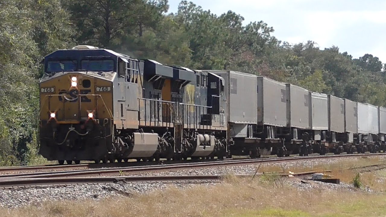 [1S] 13 Trains at the CSX Gateway Between Georgia and Florida, Folkston GA, 10/20/2015 ©mbmars01