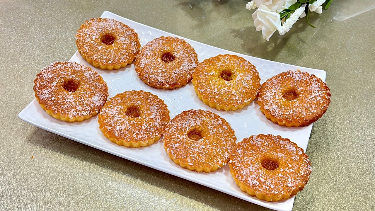 بسبوسة بالبرتقال سهلة اقتصادية بيضة 1سريعة التحضير طرية وكذوووب دوبان في الفم حقا تستحق التجربة