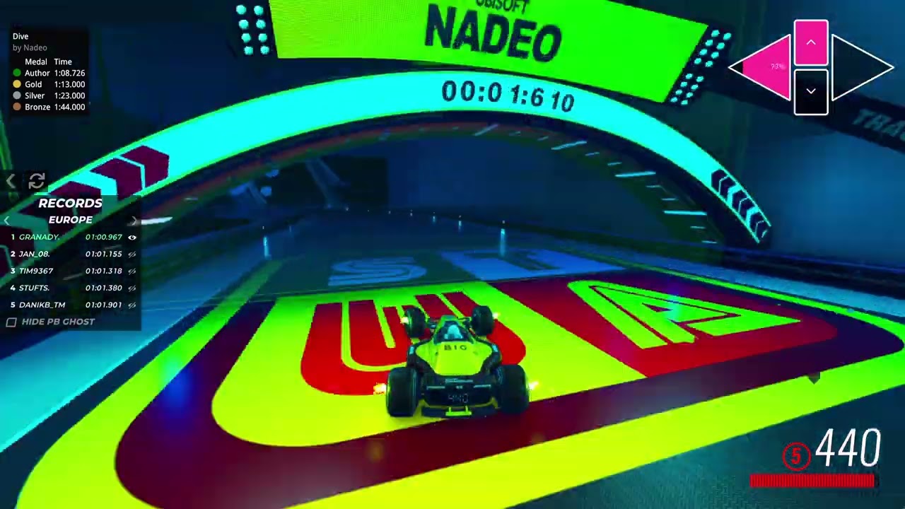 09 Dive - Trackmania World Championship 2023 TMWT - WR Replay GranaDy. 1:00.967