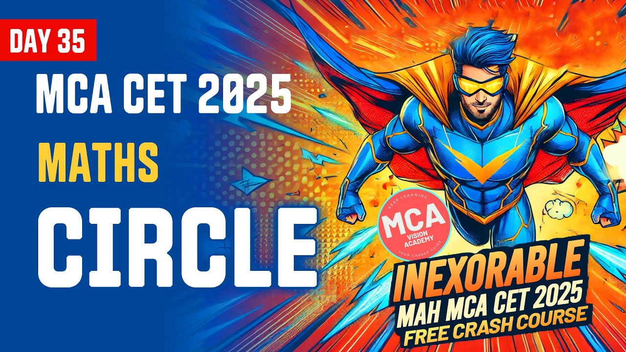 Maths Circle for MAH MCA CET 2025 | DAY 35 🚀 INEXORABLE Free Crash Course 🔥