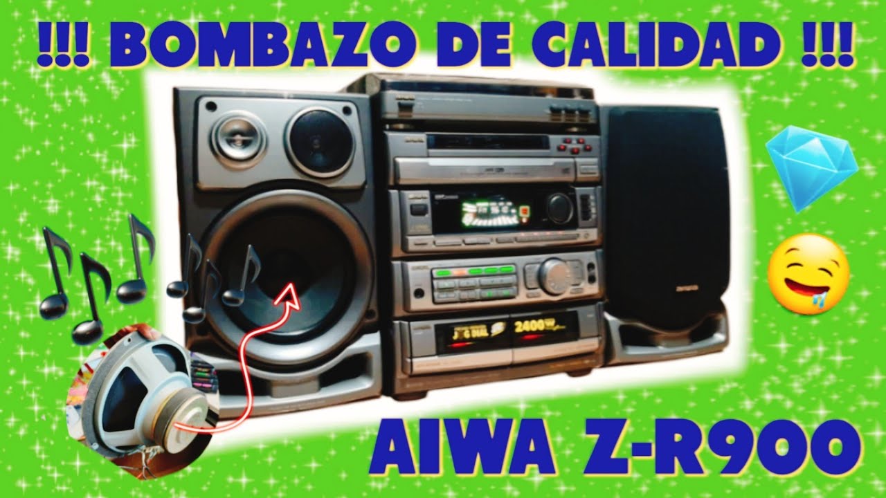 EL MAS TOP‼️🤩💎 AIWA Z-R900🤤 test de SONIDO en LUGAR CERRADO #283 🔊💎🦆