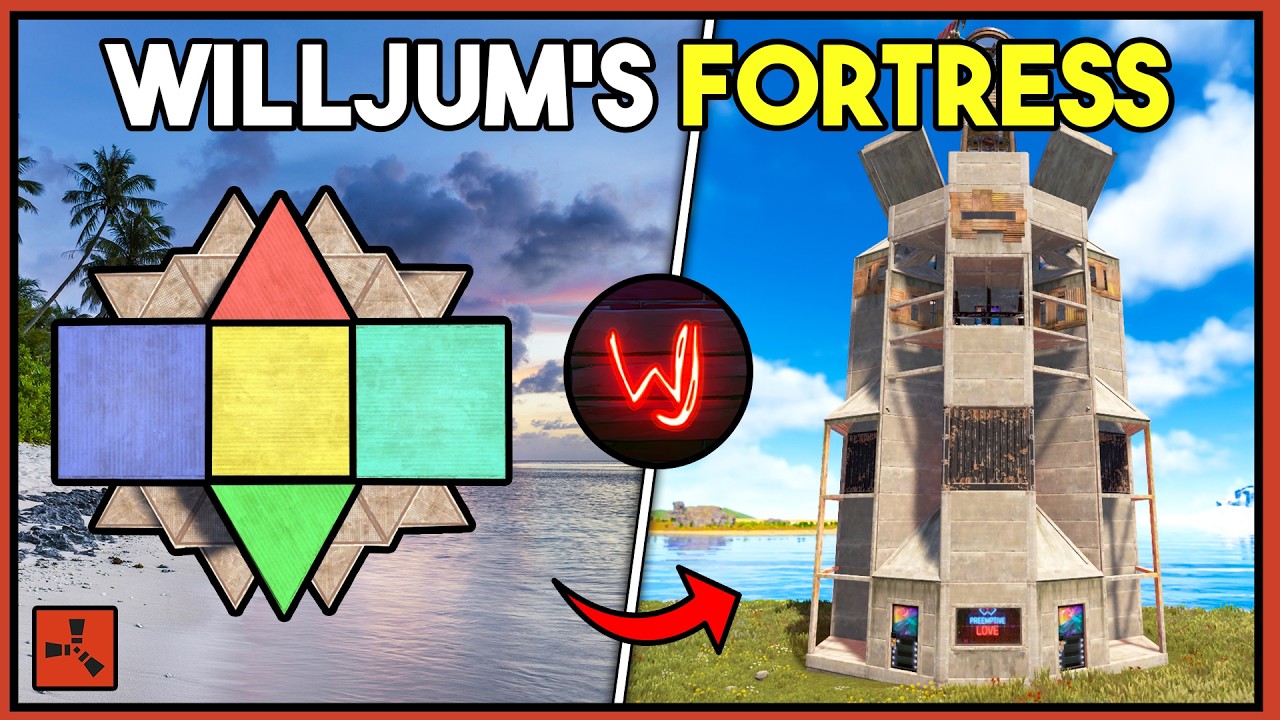 Willjum's BEST FORTRESS Base in RUST - Solo/Duo/Trio Base Design (2026)
