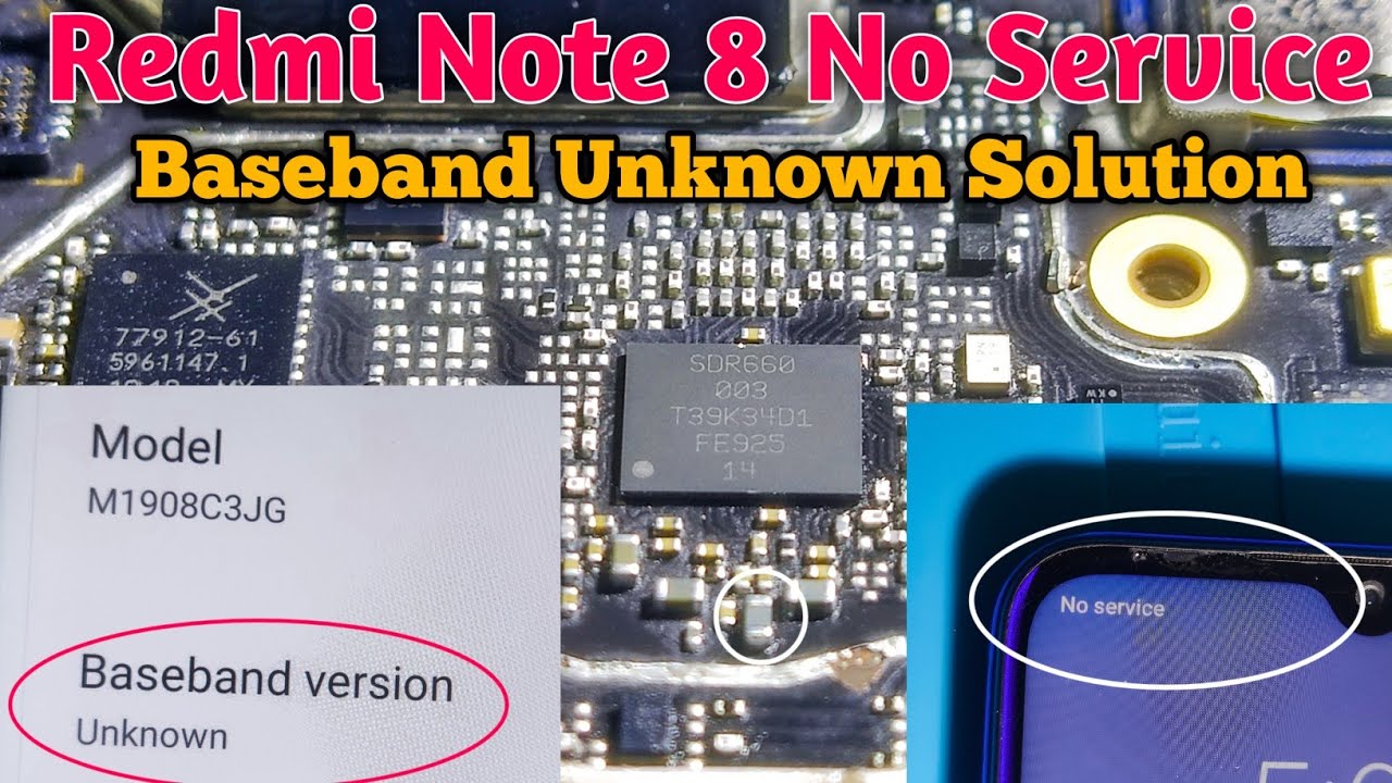 Redmi note 8 no service / redmi note 8 baseband unknown solution @GsmYusufPathan