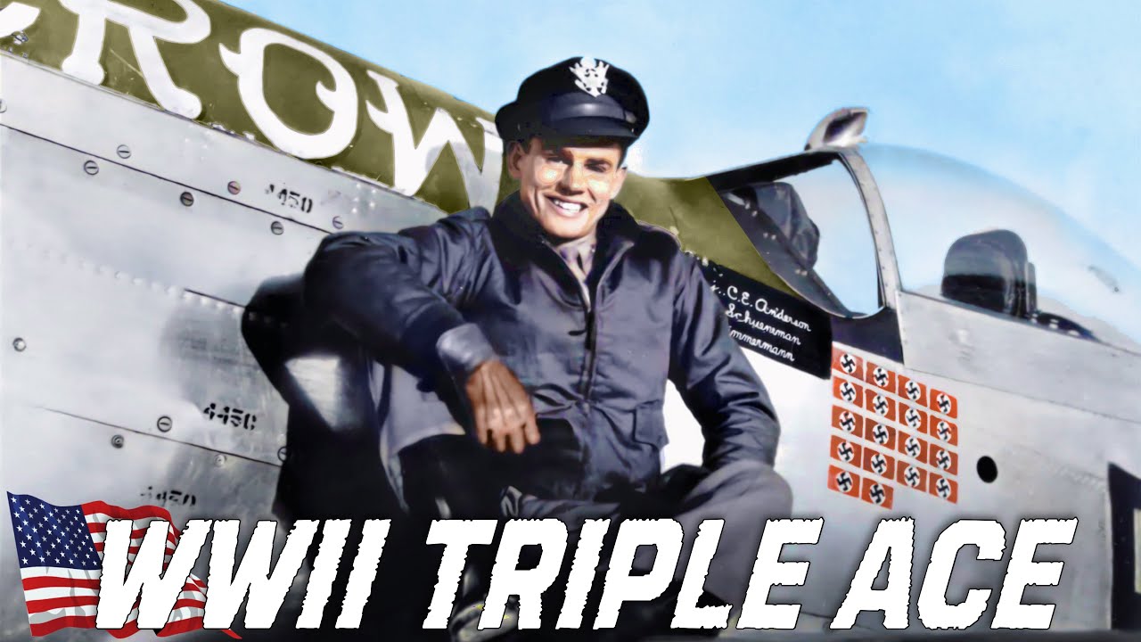 The 100 Years Old WWII Triple Ace Fighter Pilot Bud Anderson | Promoted To Brigadier General | P51d
