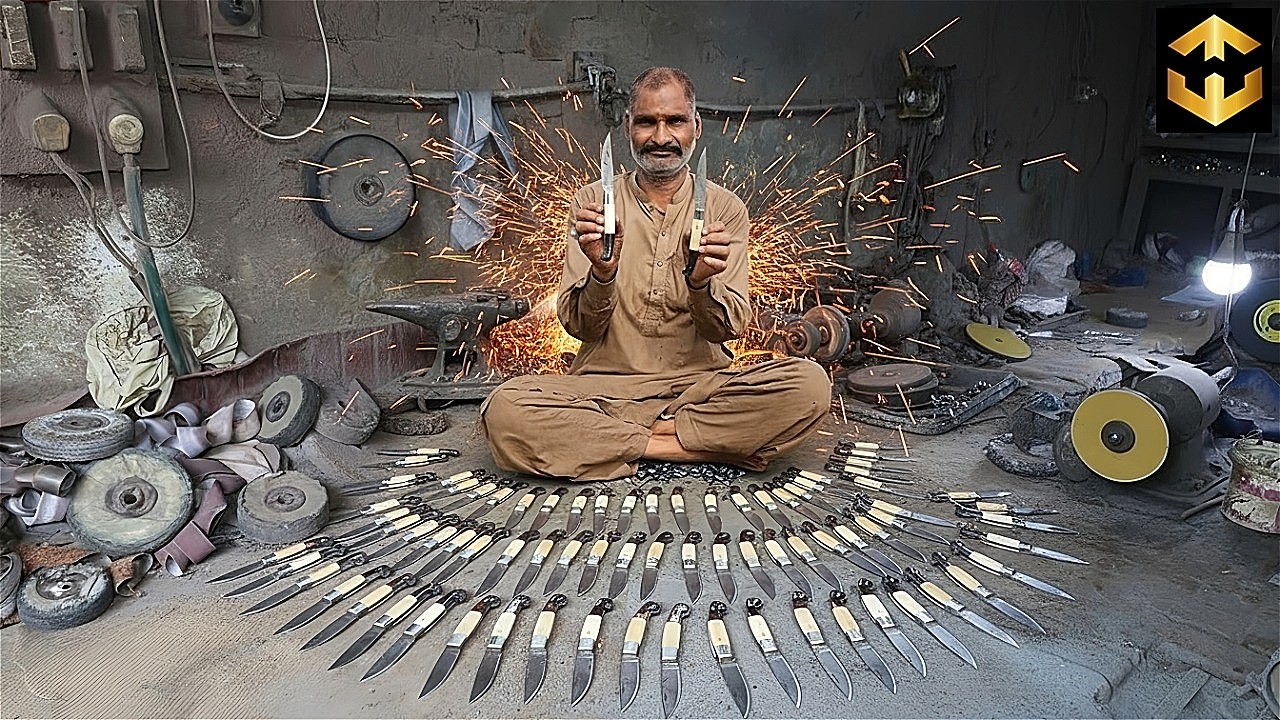 Factory Magic!🔥How POCKET KNIVES Are Made in Bulk | AMAZING Mass Production