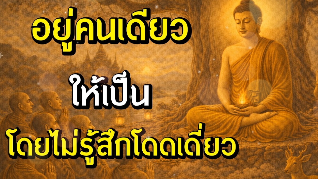 อยู่คนเดียวให้เป็น โดยไม่รู้สึกโดดเดี่ยว | ฟังธรรมผ่อนคลาย | Ep.51