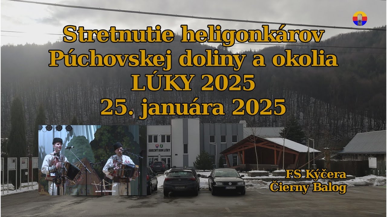 Lúky 25. 1. 2025: Stretnutie heligonkárov Púchovskej doliny a okolia — FSk. Kýčera Čierny Balog.