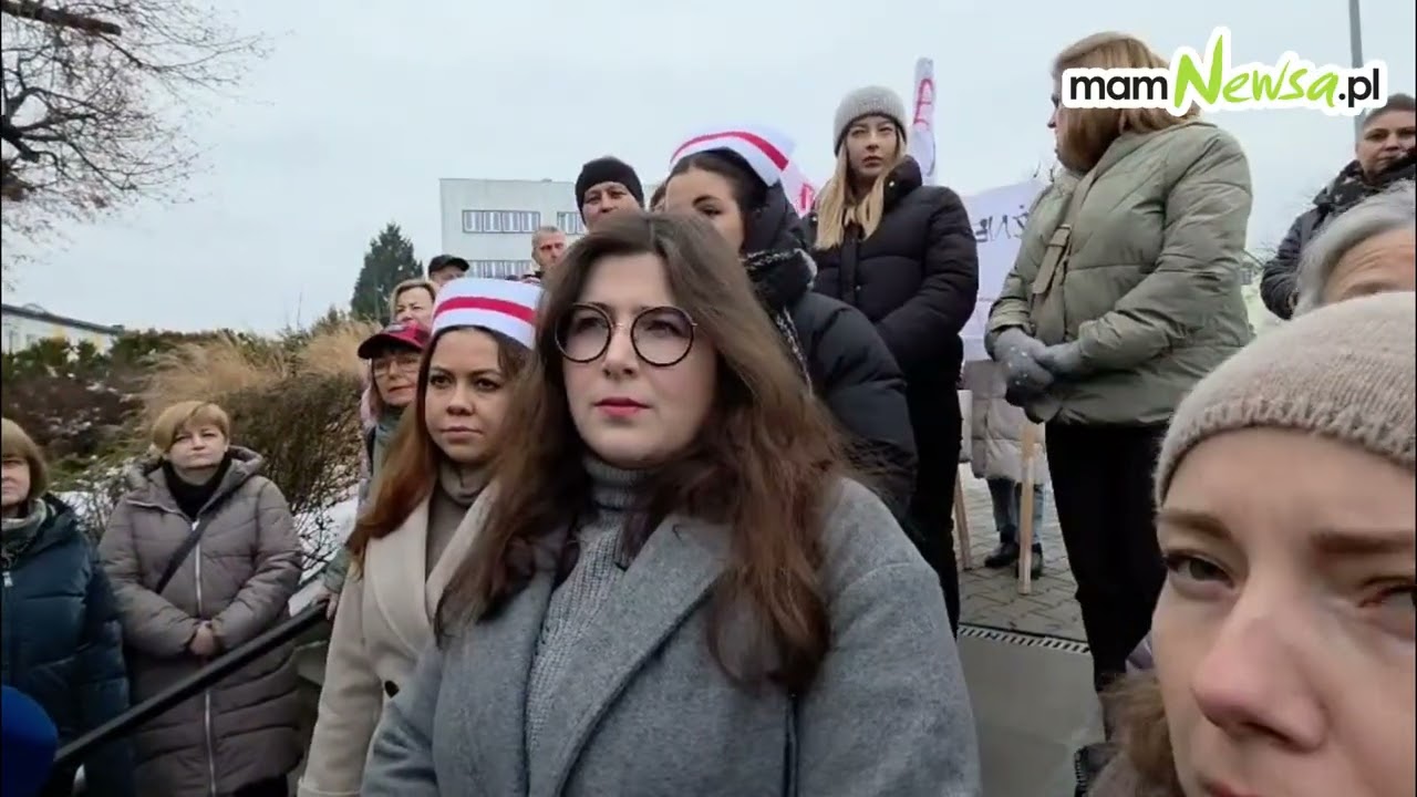 Protest w obronie likwidowanej porodówki w Wadowicach