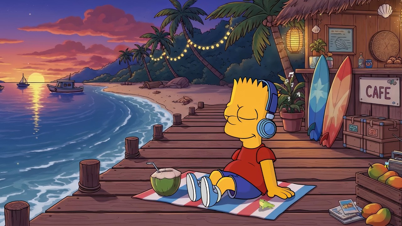 Calm Summer Night 🌿 Chill Beats | Lofi Hip Hop 🎧 Relax, Study with Soothing Beats