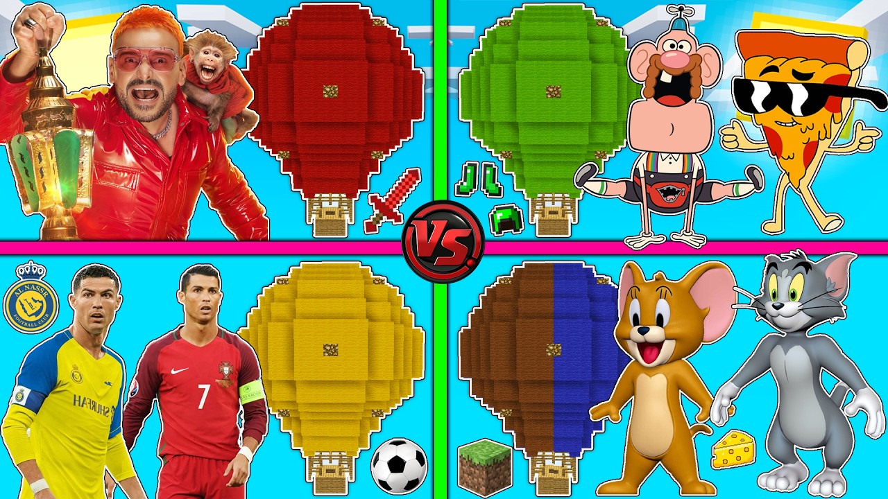 فلم ماين كرافت : كوكب عائلة رامز جلال رمضان ضد رونالدو ضد توم وجيري ضد العم جدو !!؟ 🔥😱