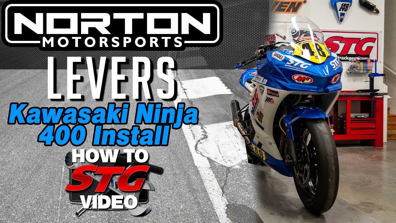 2018-2023 Kawasaki Ninja 400 Project Bike Norton Motorsports Lever Install | Sportbike Track Gear