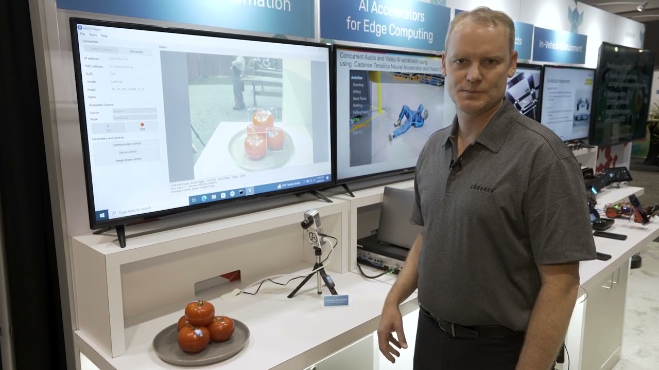 Cadence Demonstration of Tensilica DSPs' Vision and AI Capabilities for Industrial Products